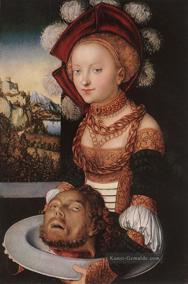 Salome 1530 Renaissance Lucas Cranach der Ältere Ölgemälde